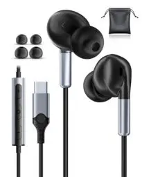 Produktbild: USB C Kopfhörer für Samsung S24 S22 S23 Ultra A55 A54 iPhone 15 Pro Kopfhörer mit Kabel USB C Headset mit Mikrofon Kopfhörer USB C für Samsung S21 S20 FE A34 A35 Google Pixel 7 8 Pro 8a iPad Pro 2024