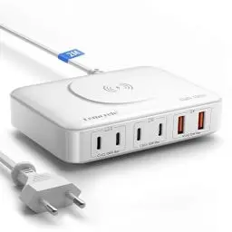 Produktbild: USB C Ladegerät 100W,Lemorele Mehrfach USB C Netzteil 7-in-1 GaN Charger,PD Netzteil 100W kompatibel mit iPhone 15 Pro Max/15 Pro/14 Pro/14 Pro Max, MacBook Pro/Air M2 2022, Galaxy S23 Ultra, S23