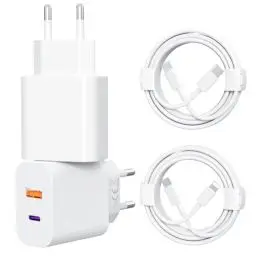 Produktbild: USB C Ladegerät 25W,USB C Kabel,Lightning Kabel(Apple MFi Zertifiziert) iPhone Ladekabel für iPhone16 15 14 13 12 11ProMax iPad Netzteil stecker USB Schnellladenetzteil iPhone Schnellladegerät Adapter