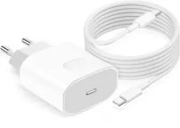 Produktbild: USB C Ladegerät Ladekabel für iPhone 16/16 Pro/16 Pro Max/16 Plus/15/15 Pro/Pro Max/Plus,40W USB C Adapter Kabel für iPad Pro/Air 2024,2M Schnellladekabel mit Stecker Netzteil Charger Schnellladegerät