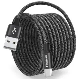 Produktbild: USB C Ladekabel 3M, Lang Nylon USB A auf USB C Kabel 3A Schnellladekabel USBC für Samsung Galaxy S24 S23 S22 S20 FE A54 A14 A34 A23, Pixel, Redmi, PS5 Controller, Switch