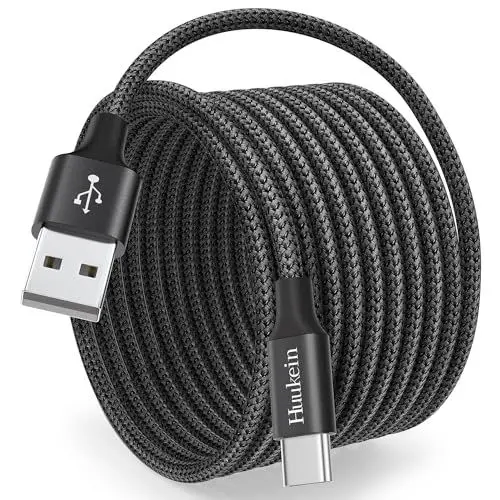 Produktbild: USB C Ladekabel 3M, Lang Nylon USB A auf USB C Kabel 3A Schnellladekabel USBC für Samsung Galaxy S24 S23 S22 S20 FE A54 A14 A34 A23, Pixel, Redmi, PS5 Controller, Switch