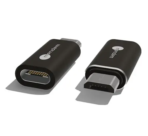 Produktbild: USB C auf Micro USB Adapter 2 Stück, für Datentransfer und zum Aufladen, kompatibel mit Kindle eReader, Samsung, LG, Xiaomi und viel mehr