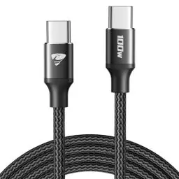 Produktbild: USB C auf USB C Kabel 100W, PD 5A Schnellladekabel USB C Ladekabel, Nylon Geflochten Typ C Kabel für iPhone 16 Pro Max iPhone 15 Samsung Galaxy S24 S23 S22 A55 A25 A15 MacBook Air iPad Pro Pixel 9