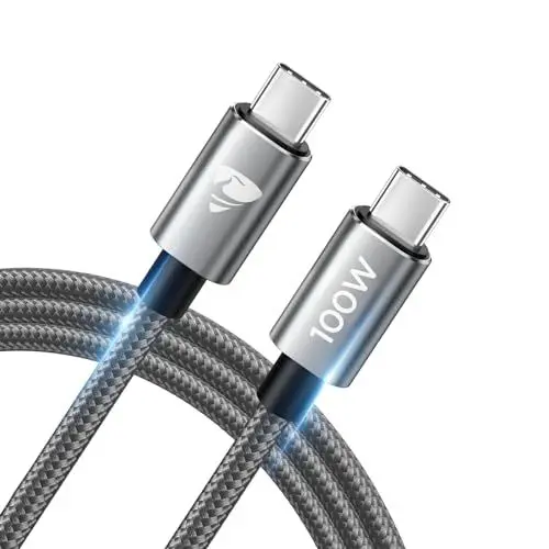 Produktbild: USB C Kabel (1M) 100W Ladekabel Schnellladekabel, USB C Kabel für iPhone 16/15 Pro Max Plus, Samsung Galaxy S24 S23 S21 S20 S11+ Ultra Tablets,MacBook Pro iPad Air