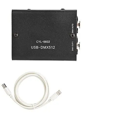 Produktbild: USB DMX512Dongle Licht DMX Controller USB zu DMX Bühnenbeleuchtung Controller Unterstützung Win OS mit FreeStyler LumiDMX für LightJockey