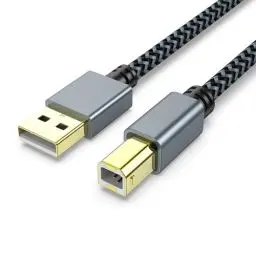 Produktbild: USB Druckerkabel, Scannerkabel 2.0 Kable<strong>3M:</strong>  USB A auf USB B Drucker Kabel PC Printer Cable Kompatibel für HP, Dell, Canon, Lexmark, Xerox, Brother, Samsung usw