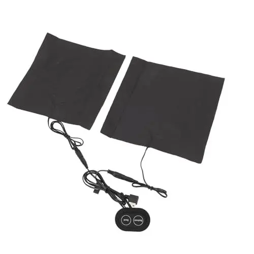Produktbild: USB Heizung Pad, 3 Gänge Einstellbare Temperatur USB Heizkissen Warme Paste Pads Wasserdicht Sicher Elektrischer Wärmer Heizkissen Heizelement für Weste Jacke Rollstuhl Warmer