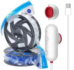 Produktbild: USB Pumpe, 3D Filament Aufbewahrung,mit 10er Einzelrolle Filament Vakuumbeutel （30 * 34cm)…
