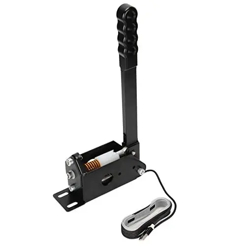 Produktbild: USB Handbremse, 64Bit Universal PC Handbremse, Fenster Fachmann Spielen Peripherie für G25 G27 G29 T500 SIM Rennen Spiele Aluminiumlegierung Schwarz Handbremse Simulation Leistung Handbremse
