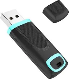 Produktbild: USB Stick 128GB 3.0, Vansuny High Speed 128GB USB 3.0 Stick, Flash Drive mit LED-Indikator für PC/Laptop/Car Audio/Smart TV (128GB, Cyan)