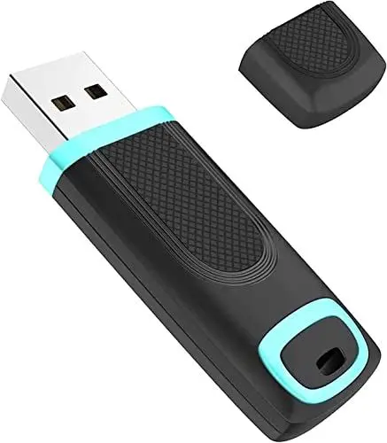 Produktbild: USB Stick 128GB 3.0, Vansuny High Speed 128GB USB 3.0 Stick, Flash Drive mit LED-Indikator für PC/Laptop/Car Audio/Smart TV (128GB, Cyan)