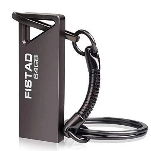 Produktbild: USB Stick 64GB USB 3.0 Speicherstick 64 GB Mini Flash Drive Wasserfest Pen Drive Tragbar USB-Stick 64GB für PC, Laptop, Tablet, etc (Schwarz)