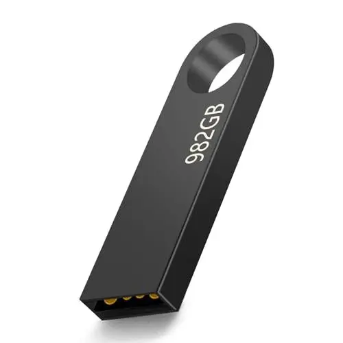 Produktbild: USB Stick 982GB, USB Speicherstick, Mini Metall Wasserdicht Memory Stick for Laptops, Tablets, PC, Auto