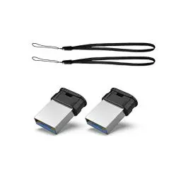 Produktbild: USB Stick Mini 64GB 2 Stück, Vansuny USB Stick Klein Mini 64GB 3.0, Speicherstick 64GB Externer Flash Drive Memory Stick (Schwarz)
