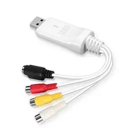 Produktbild: USB Video Grabber - (2024 Modell) August VGB300 - Audio Video Konverter zum Digitalisieren von VHS und Hi8 Kassetten - Plug&Play Video Capture Adapter für Windows und macOS