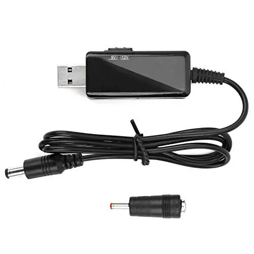 Produktbild: USB zu DC Ladekabel, Universal Stromkabel Hohlstecker Netzkabel Ladekabel A auf Stecker Buchse Konverter Power Kabel für Funkgerät Router Mini Lautsprecher und mehrer Geräte