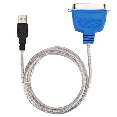 Produktbild: qiqiaollo USB-auf-DB25-Parallel-Druckerkabel-Adapter, 4,9 Fuß Stecker auf Buchse, IEEE 1284-Konverter for PC, Desktop, Laptop, unterstützt Windows OS Linux/250