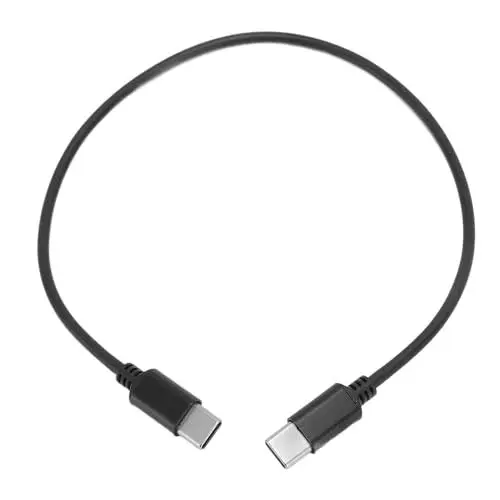Produktbild: USB-C-auf-USB-C-Kabel, 30 cm, Typ-C-auf-Typ-C-Mikrofonkabel. Verbinden Sie das Kabellose Ansteckmikrofon, USB-C-Mikrofon mit Telefonkabel für RODE Wireless GO II für Lark
