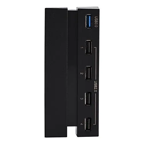 Produktbild: USB-Hub für USB-Hub für Konsole Abs Schwarz Hochgeschwindigkeits-5-Port-USB-Hub 2.0 3.0-Erweiterungs-Hub-Controller-Adapter für Spielekonsole