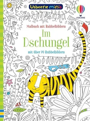 Produktbild: Usborne Minis - Malbuch: Im Dschungel: Malbuch mit Rubbelbildern (Usborne-Minis-Reihe)