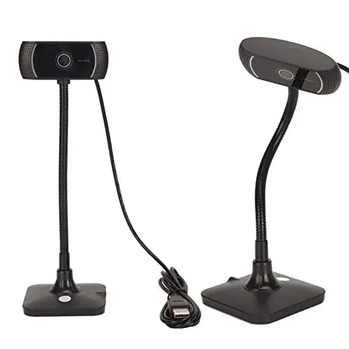Produktbild: USB-Webcam, 60-Grad-Ansicht, 360-Grad-Drehung, 30-fps-Webcam mit Mikrofon für Video-Live-Streaming-Konferenzen, Treiberfrei