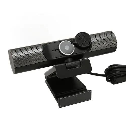Produktbild: USB-Webcam für Anrufe, Konferenzen, Cmos 30Fps 2K-Webcam mit Mikrofon und Lautsprecher, Autofokus-Webkamera für Laptop-PC, Zoom, Desktop-Computer, Videoanrufe