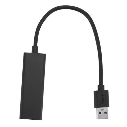 Produktbild: USB-zu-Ethernet-Adapter, USB 3.0-Netzwerkadapter, 10/100/1000 Mbit/s Gigabit-LAN-Netzwerkadapter für Switch für Windows für Android für OS X