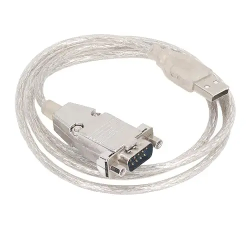 Produktbild: USB-zu-Seriell-Adapter, USB-zu-RS232-Seriell-Adapter 3,3 Fuß 9-poliges DB9-Seriellkabel für 11 10 8 7 XP Vista 2000 98 für OS X 8 Silber