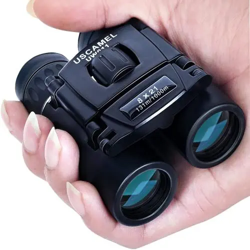 Produktbild: USCAMEL Fernglas 8x21 Kompakt Fernglas Kinder Erwachsene Wasserdicht Mini FMC-Linse für Vogelbeobachtung, Jagd, Wandern, Sightseeing, Hohe Vergrößerung und Hohe Auflösung