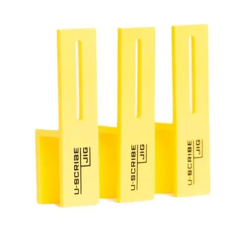 Produktbild: U-Scribe Jig 16mm Anreißvorrichtung-Set mit 3 Holzbearbeitungs- und Tischlervorrichtungen – Schreiben Sie wie ein Profi, ideal für Küchen, Schränke, Möbel und Materialien hergestellt in 16mm