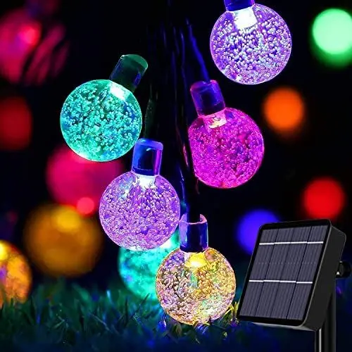Produktbild: Useber Solar Lichterkette Aussen 50LED Lichterkette Außen/Innen,8 Modi und Wasserdicht Outdoor Lichterkette für Balkon,Garten,Bäume,Hochzeiten,Partys,Terrasse(Bunt)