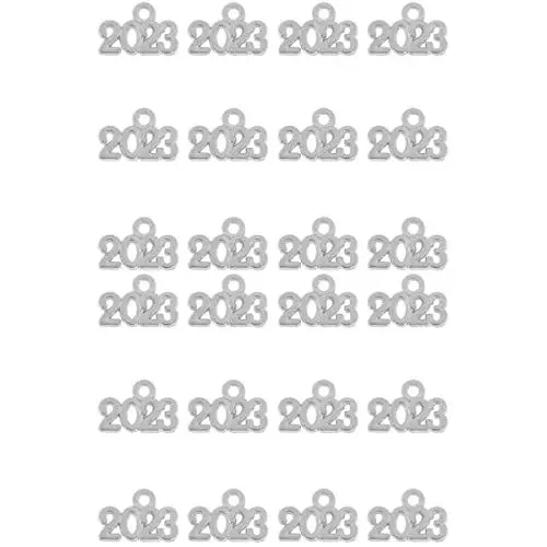 Produktbild: USHOBE 200 Stück Segnen Charms Halskette Und Mini Silber Zubehör Quaste Machen Verzierungen Souvenir Perlen Glück Mithelfer Ohrringe Armband Charme Inspirierende Anhänger