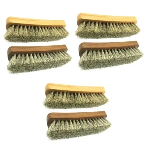 Produktbild: USHOBE 6 STK Lederpflege schuhputzbürste schuhputz bürste Leather Care Schuhbürsten Schuhbürste mit weichen Borsten Schuhputzer polieren Schuhe Fell Mantel Auf die Öl bürste Buche Hölzern