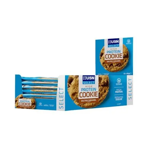 Produktbild: USN Select Cookie (12x60g) Salted Caramel