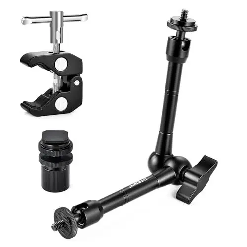 Produktbild: UTEBIT 11 Zoll Magic Arm mit großer Super Clamp Crab Zangen Clip, Monitor und LED-Licht Kamera Gelenkarm mit 1/4