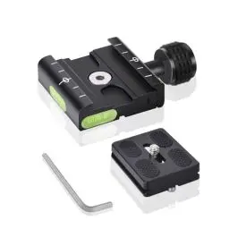 Produktbild: UTEBIT 50mm Schnellwechselplatte Klemme kompatibel mit Arca Swiss, Universal Stativ Kamera Schnellwechselplatte mit Wechselplatte 1/4