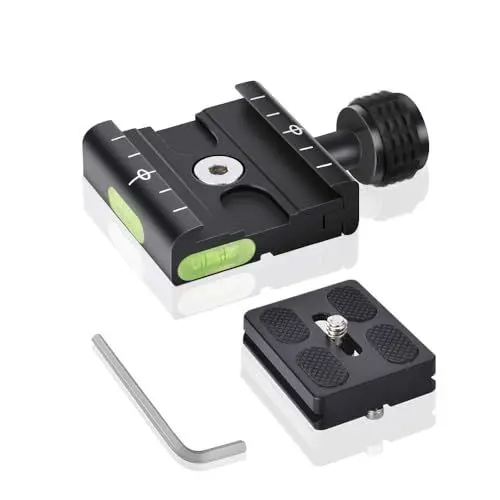Produktbild: UTEBIT 50mm Schnellwechselplatte Klemme kompatibel mit Arca Swiss, Universal Stativ Kamera Schnellwechselplatte mit Wechselplatte 1/4