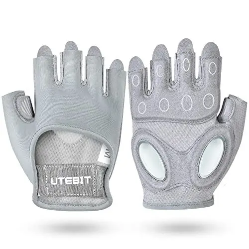 Produktbild: UTEBIT Fitness Handschuhe, Handschuhe Sport für Damen und Herren, Workout Gloves für Bodybuilding, Kraftsport, Crossfit Training, rutschfest, stoßdämpfend und atmungsaktiv Sporthandschuhe