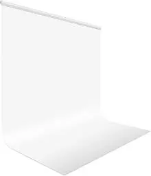 Produktbild: UTEBIT Foto Hintergründe Weiß, 2x3m/6.6x9.8ft Fotoleinwand Tuch Background Polyester Faltbare für Fotografie, Modefotografie, Videoaufnahme und Fernsehen (Klemmzwingen Nicht enthalten)