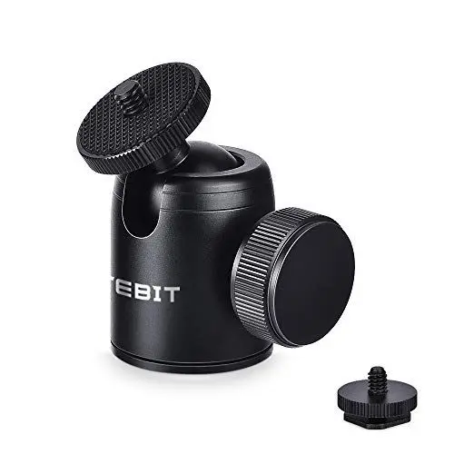 Produktbild: UTEBIT Mini Kugelkopf Stativkopf, 24mm Dia Ball Head 360° Drehbar mit 1/4
