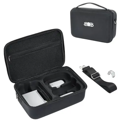 Produktbild: UTEBIT Neo Tasche mit Schultergurt & Objektivschutz, Hartschalen Case mit EVA-Innenfutter & PU-Oberfläche, Wasserdichte Tragetasche für DJI Neo Fly More Combo, Aufbewahrung für DJI Drohne Zubehör