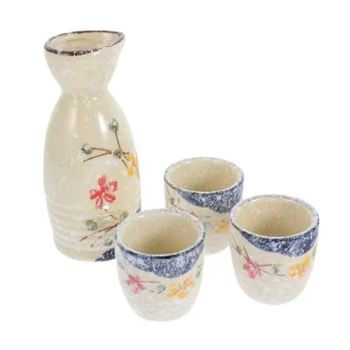 Produktbild: UTHCLO 1 Satz Weinspender Glas portionierer Schnaps legstasy Sake trinking Set. Porzellan- Sake- Set. Spirituosenhalter Weingläser dekorative Weinserviertasse Wein Tassen Japanischer Stil