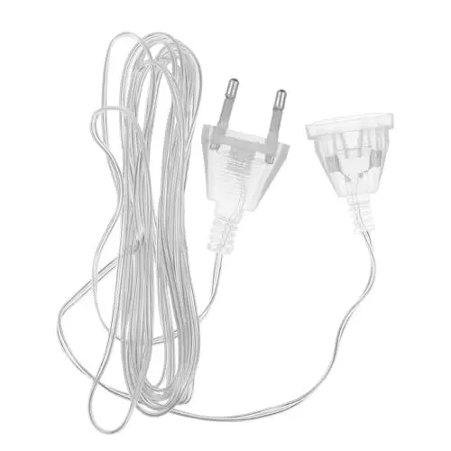 Produktbild: UTHCLO 2stücke Verlängerungskabel Für Led-lichterketten Transparent Innen Und Außenbereich Geeignet Eu-stecker Einfach Anzuschließen Für Weihnachtsbeleuchtung Und Partys