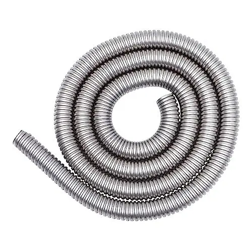 Produktbild: UTHCLO Kabelschutz kabelentmanteler kabelummantelung schlauchschutz kabelorganisierer Edelstahlschlauch Kabel-Organizer Draht Kabelmuffen-Organizer Kabelmantelrohr Rostfreier Stahl Silver