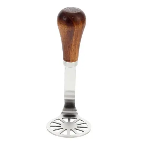Produktbild: UTHCLO Kartoffelstampfer Gemüsestampfer Avocadostampfer Babybrei Stampfer kartoffelpresse Kartoffel-Handstampfer Reispresse für Kartoffelbrei Bananenbrecher Rostfreier Stahl Silver