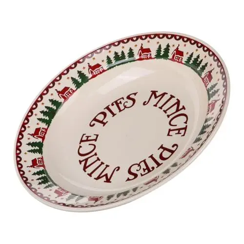 Produktbild: UTHCLO Weihnachtsteller Geschirrset keramik teller Dessertteller Weihnachtsgeschirr weihnachtsgeschenk kleiner Speiseteller rundes Obsttablett Snack-Tablett Snackgericht für den Haushalt