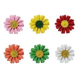 Produktbild: UTMACH 6 Stück Anstecknadeln Emaille Daisy Brosche Blumen Broschen Gänseblümchen Brosche für Pullover Schals Kleider Anzüge Rucksäcke Taschen