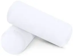 Produktbild: Utopia Bedding Nackenrolle 2er Set, 15x40 cm Kissenrolle Knierolle Zierkissen Sofakissen (Weiß)