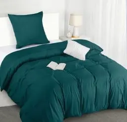 Produktbild: Utopia Bedding Bettwäsche 135x200 Set - Mikrofaser Bettbezug 135x200 cm + 1 Kissenbezug 80x80 cm - Blaugrün
